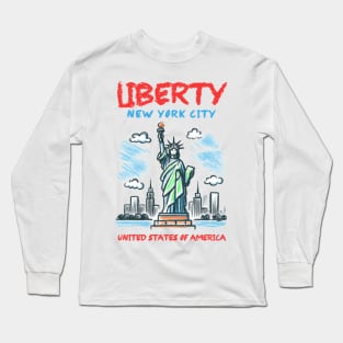 Statue of Liberty Long Sleeve T-Shirt